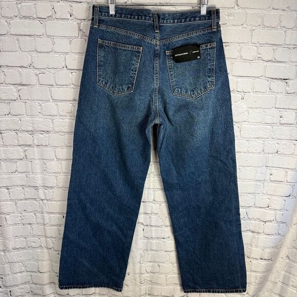 Just Black Full Length High Rise Straight Leg Jeans Size 31 - Picture 6 of 9